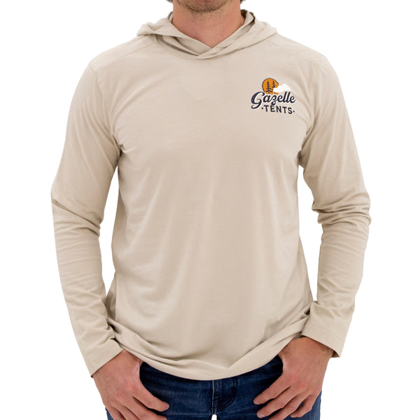 Gazelle Tents Campfire Long-Sleeve Hooded Tee XS / Birch Bark