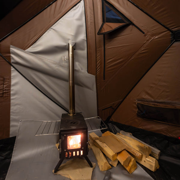 tent with heat Backcountry Stove Jack Kit