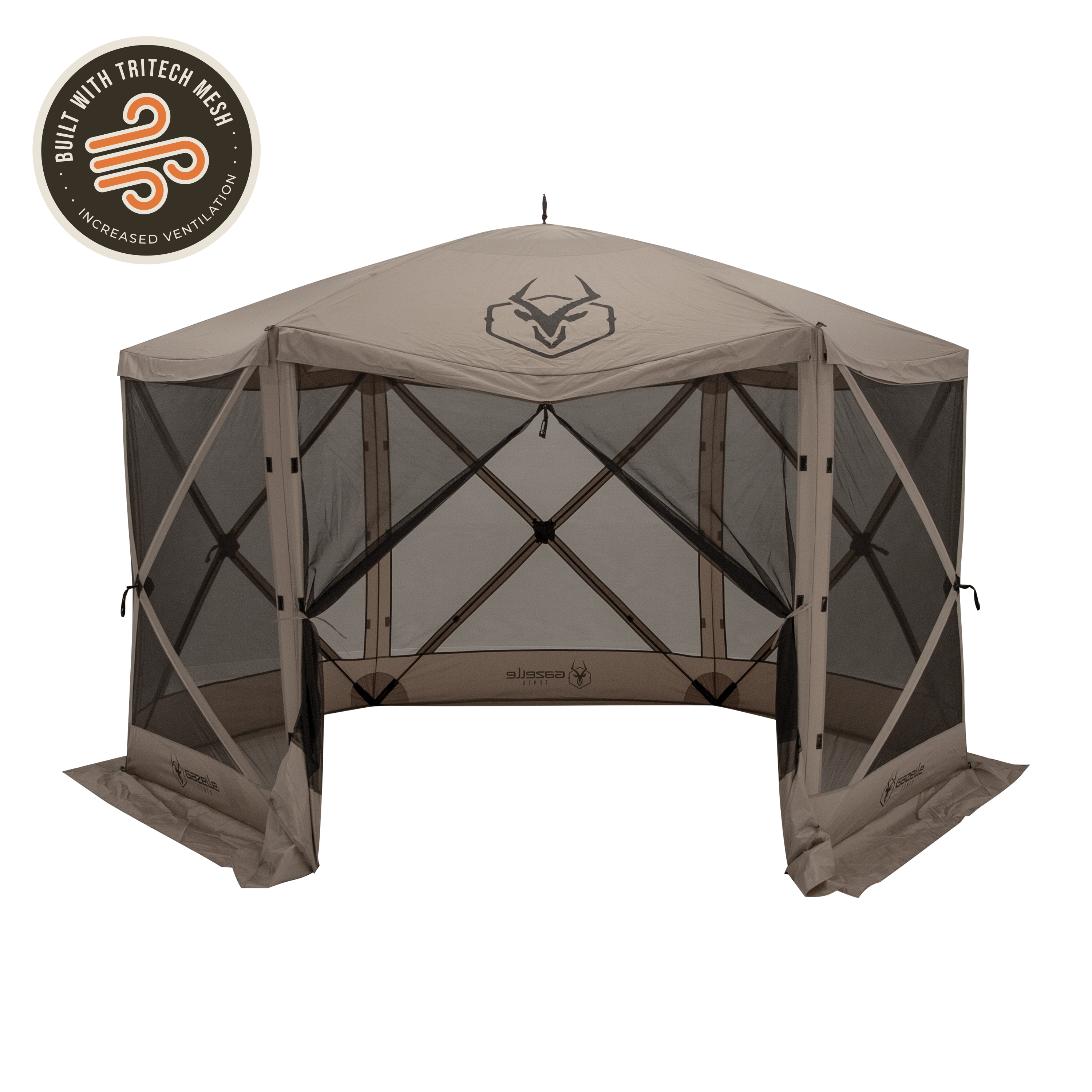 Gazelle Tents G6 6-Sided Portable Gazebo, Easy Pop-Up Hub Screen