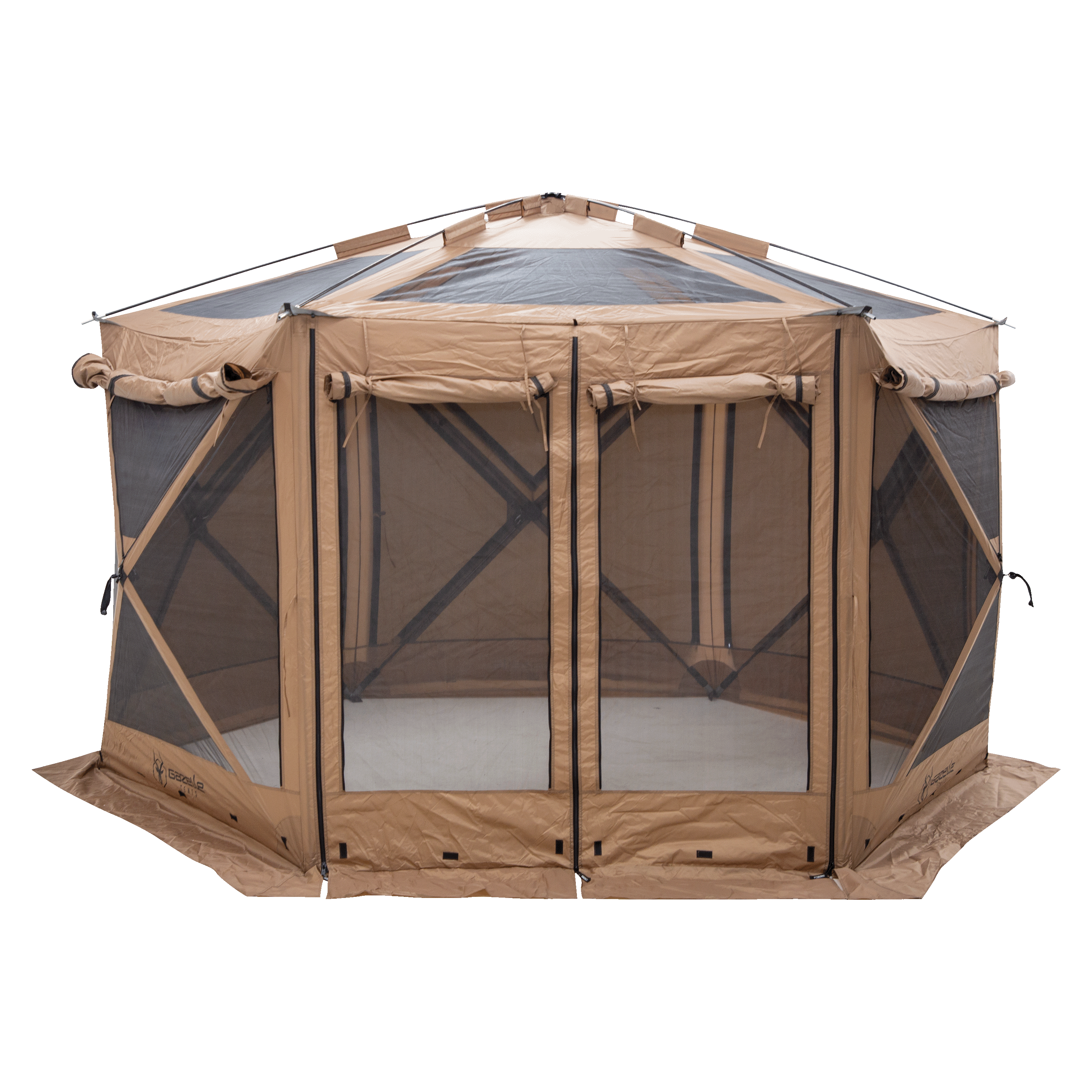 Gazelle Tents G6 Cool Top 6-Sided Portable Gazebo, Easy Pop-Up Hub Gazelle Tents G6 Cool Top 6-Sided Portable Gazebo, Easy Pop-Up Hub