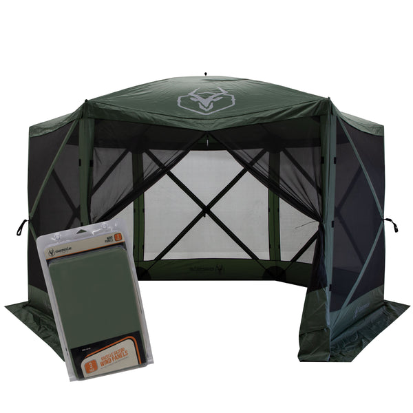G6 6-Sided Portable Gazebo & Wind Panel Combo