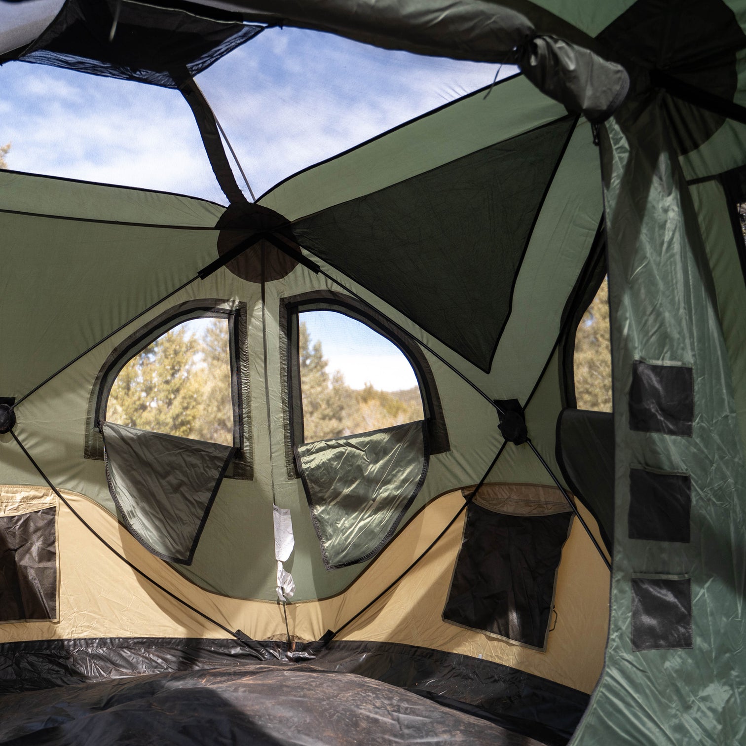 Gazelle Tents T4 Plus Hub Tent Overland Edition, Easy 90 Second Set-Up ...