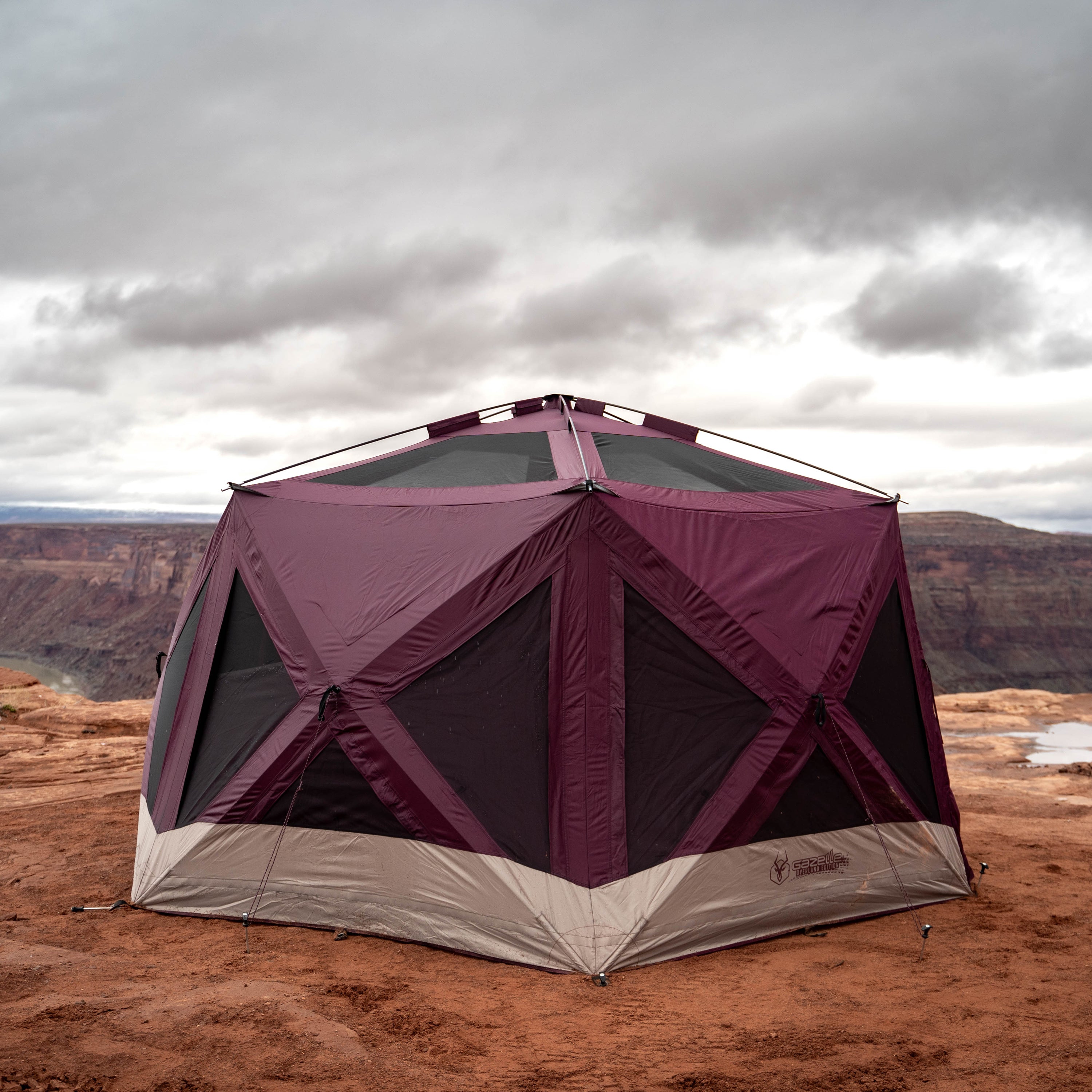 Gazelle Tents T-Hex Hub Tent Overland Edition, Easy 90 Second Set 