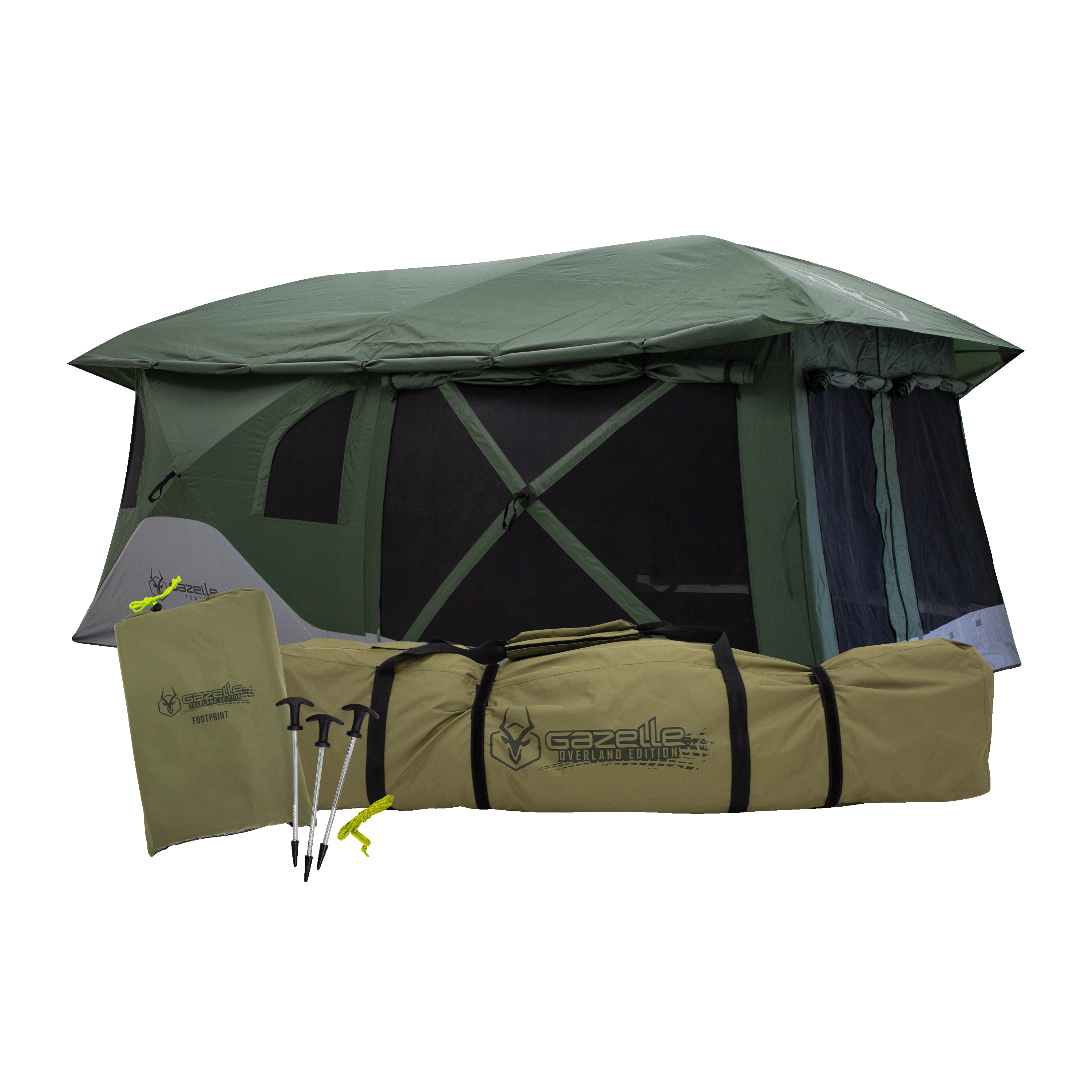 HUNTING HEXA T/C テント Gazelle Tents T-Hex Hub Tent Overland Edition, Easy 90