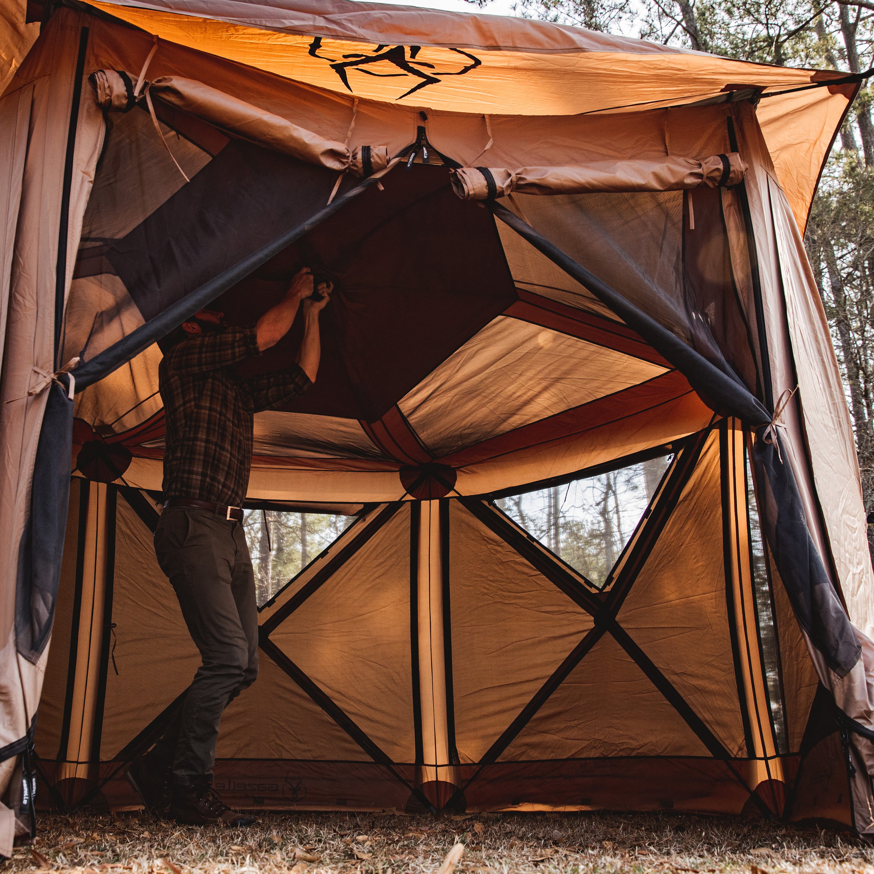 Gazelle Tents G6 Cool Top 6Sided Portable Gazebo, Easy PopUp Hub